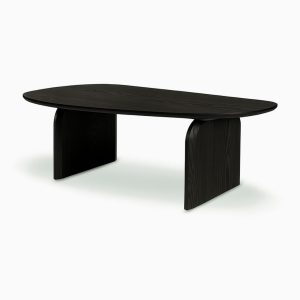 ZOKA | שולחן סלון אמורפי מעץ אלון מושחר | OUTLET