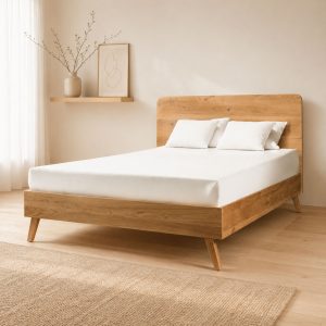 KOKORO | מיטה זוגית מעץ מלא | OUTLET